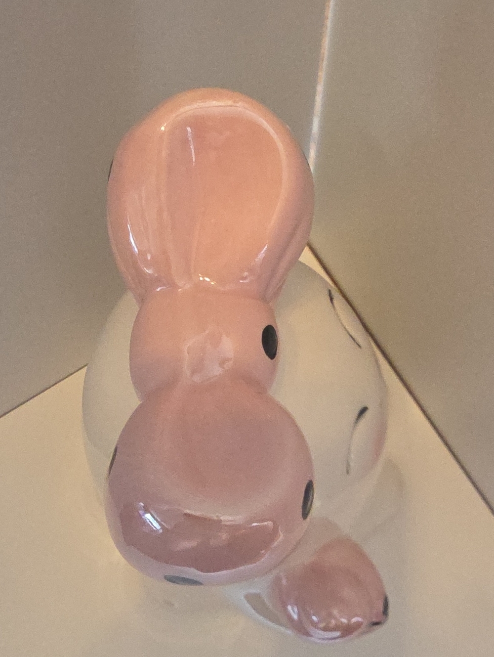 Viral Ceramic Halloween Ghost With Big Pink Bow & Ice Cream Cone 8.5"×6" NWOT - Picture 5 of 8